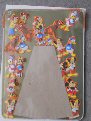 Disney rare magnets set lot on metal board. 1970s