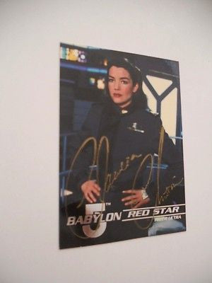 Babylon 5 rare Claudia Christian autograph signed in person card w/ COA 1990s