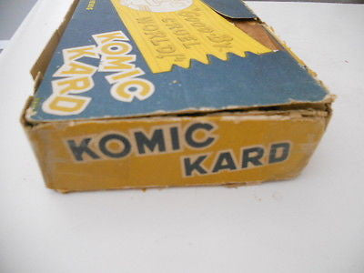 Komic Kard Funny Plaks rare full vintage box 1950s