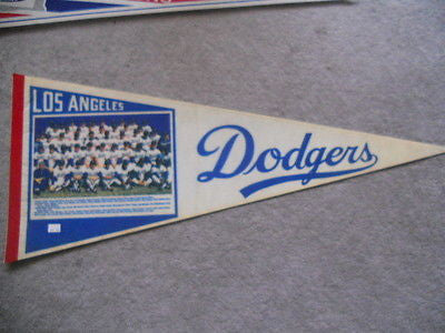 LA Dodgers baseball rare pennant 1970s