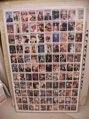Doctor Who rare uncut card sheet from 1990