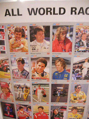 Formula 1 / Indy racing uncut card sheet 1990s