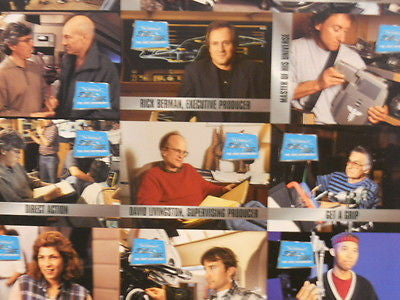 Star Trek Next Gen.(Behind the Scenes) TV show uncut card sheet 1990