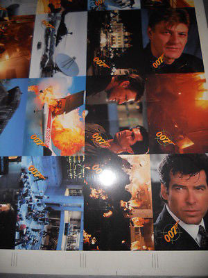 James Bond Goldeneye rare uncut card sheet 1990s