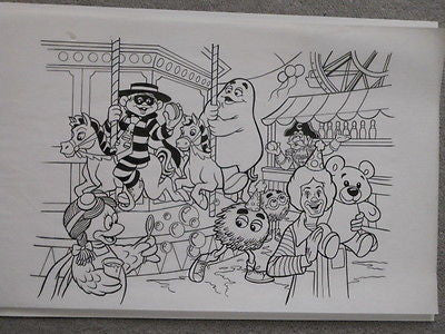 McDonalds rare original sketch art 11x19 from 1980s