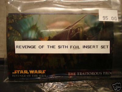Star Wars Revenge of the Sith foil insert set