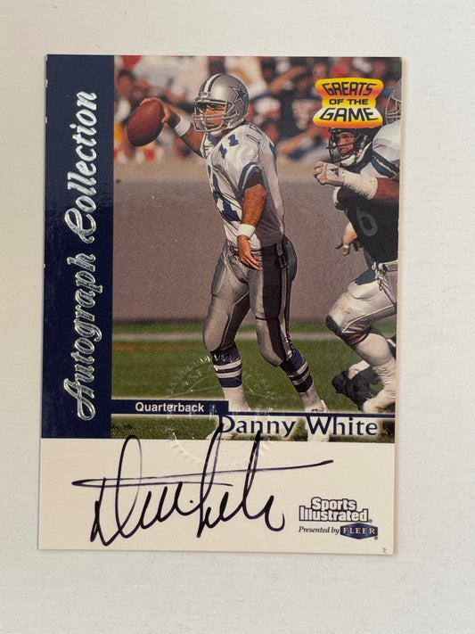 Dallas Cowboys Danny White sports illustrated autograph insert card