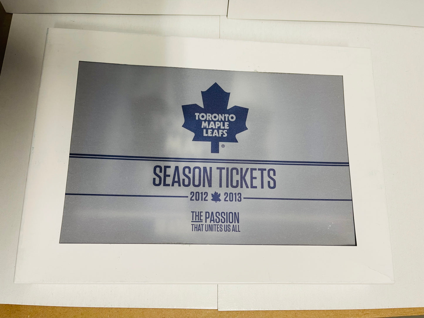 Toronto Maple Leafs hockey rare full season tickets book 2012-2013