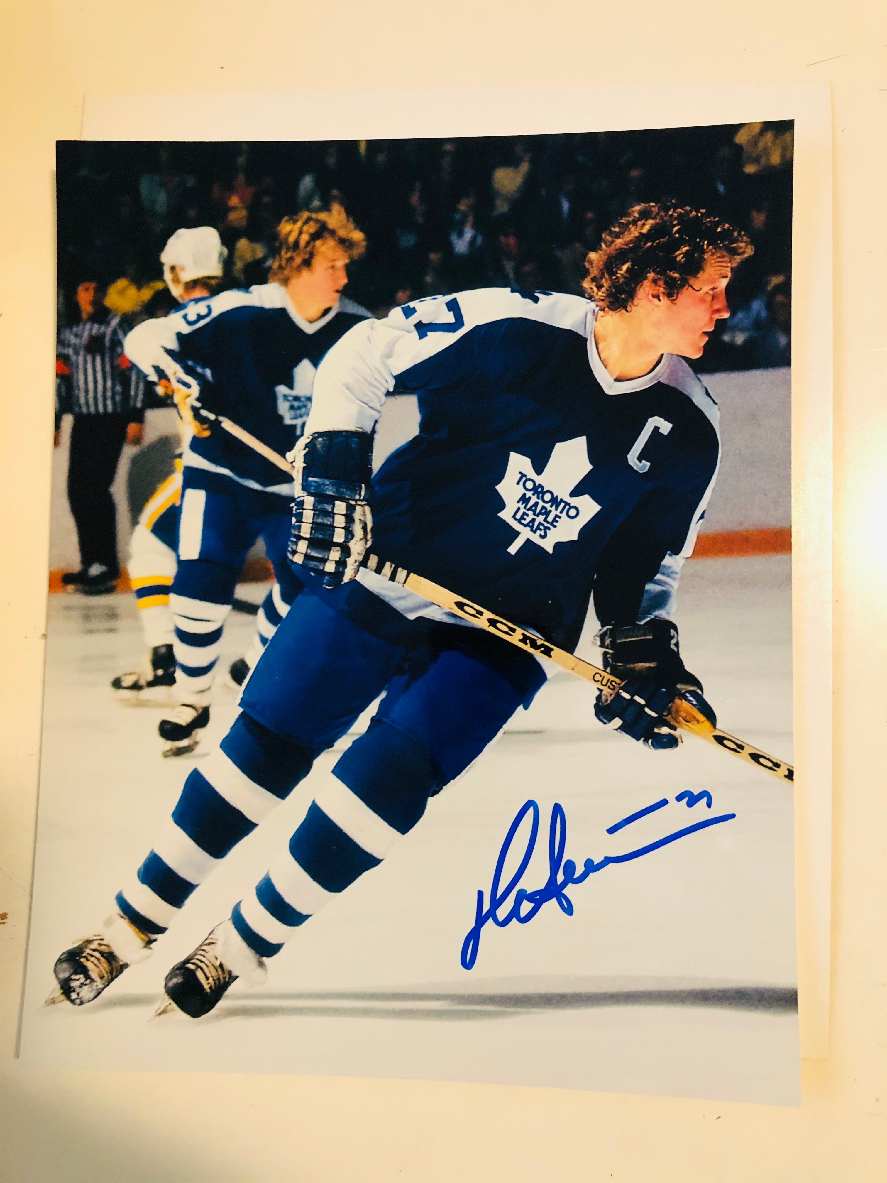 Darryl Sittler Toronto Maple Leafs autograph photo with COA