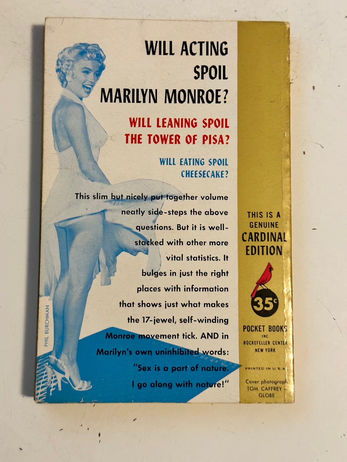 Marilyn Monroe movie star legend rare pocket book 1957