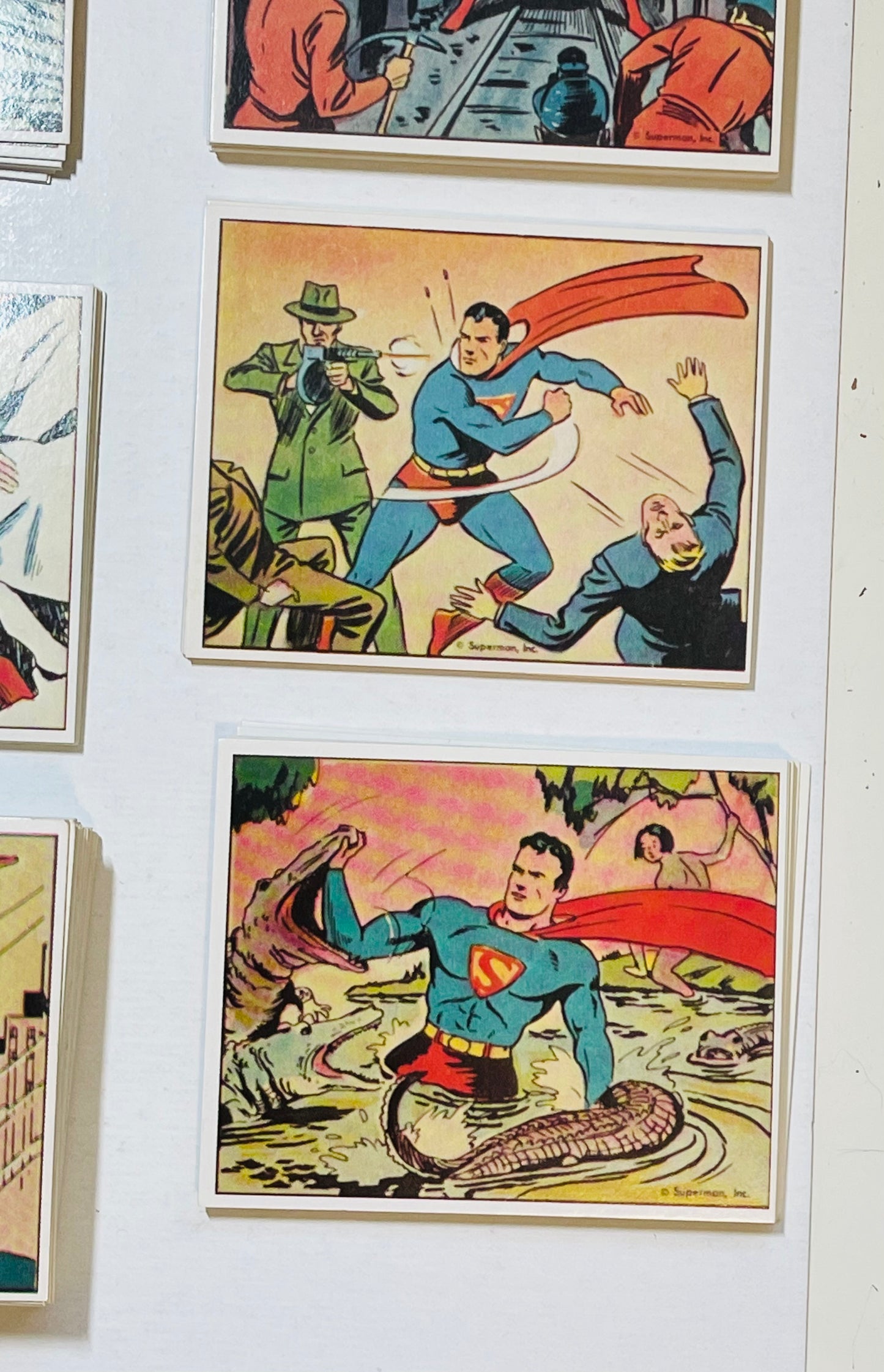 Superman 1940 comics cards rare reprint set 1984