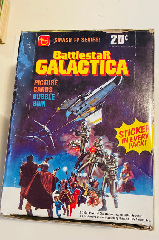 Battlestar Galactica movie cards rare 36 packs box 1978