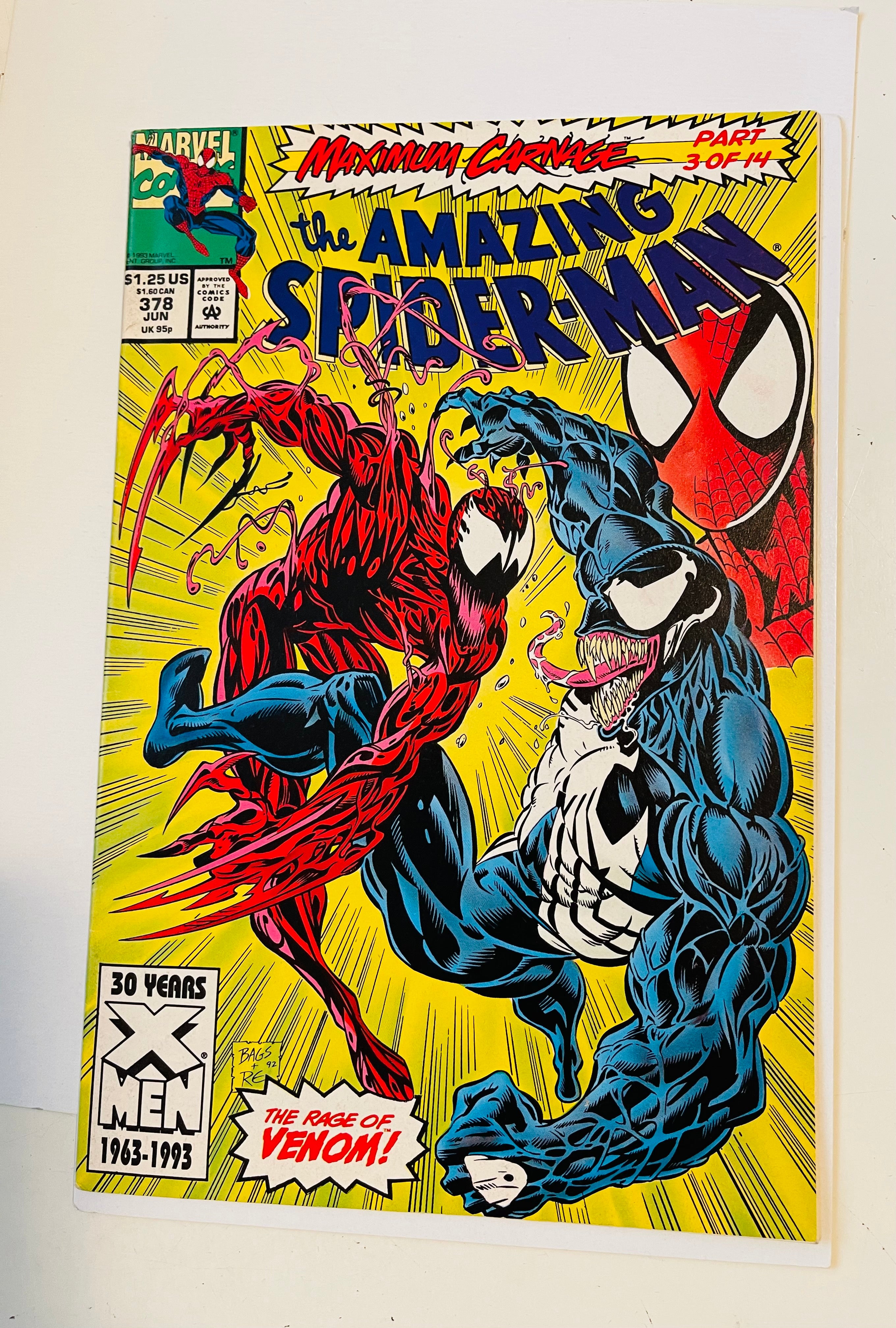 Amazing Spider-Man #378 Vf comic book