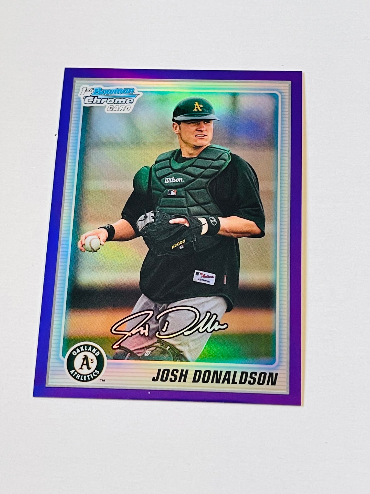 Josh Donaldson Blue Jays baseball rookie refractor 2010