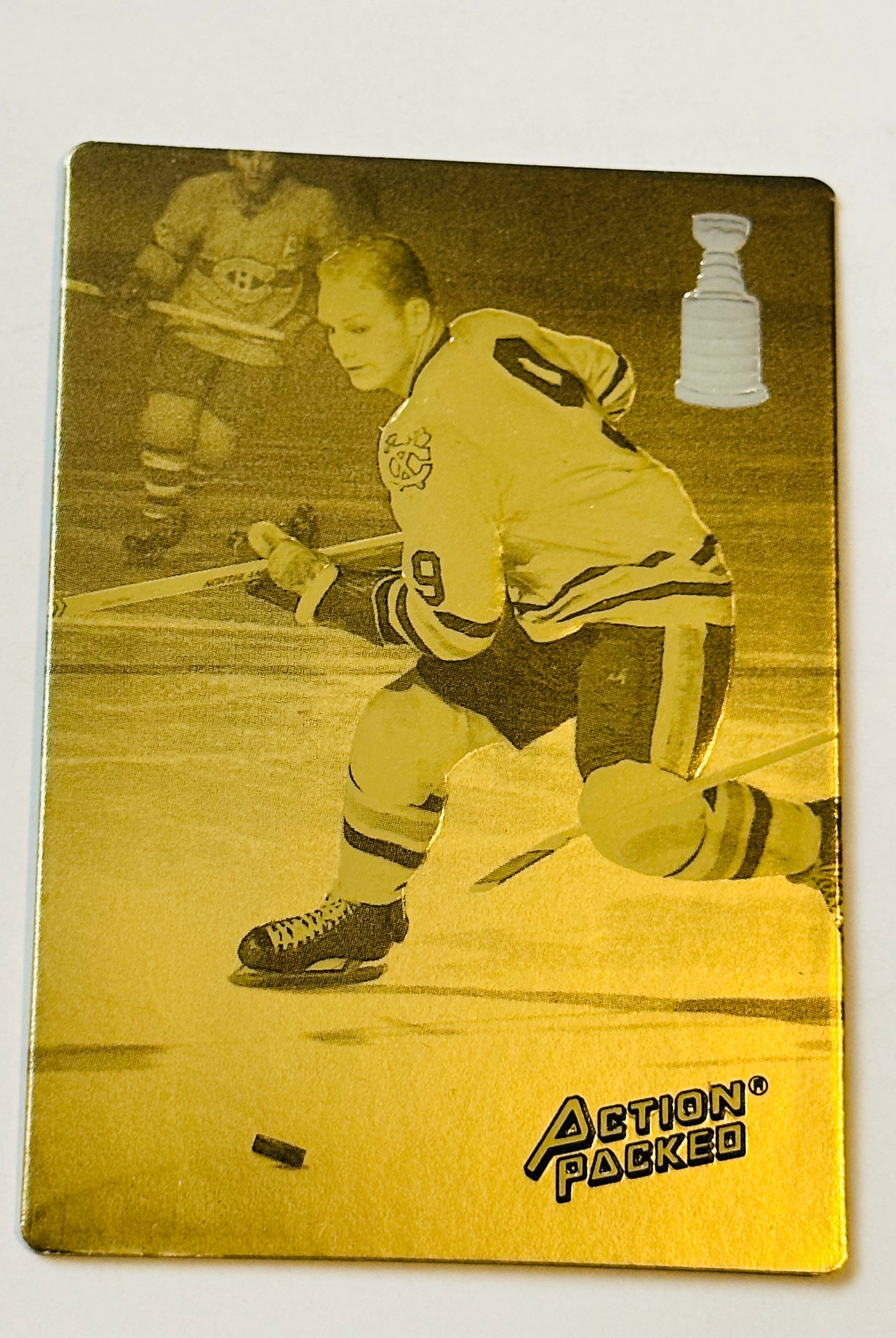 Bobby Hull Action Packed Two rare promo hockey card 1993