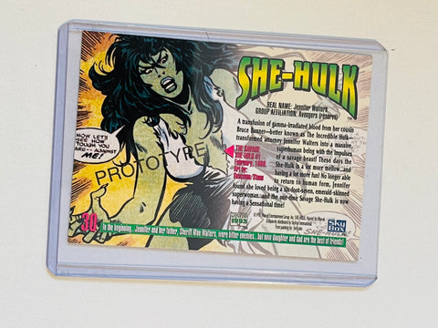 She-Hulk Marvel Masterpieces rare prototype card 1993
