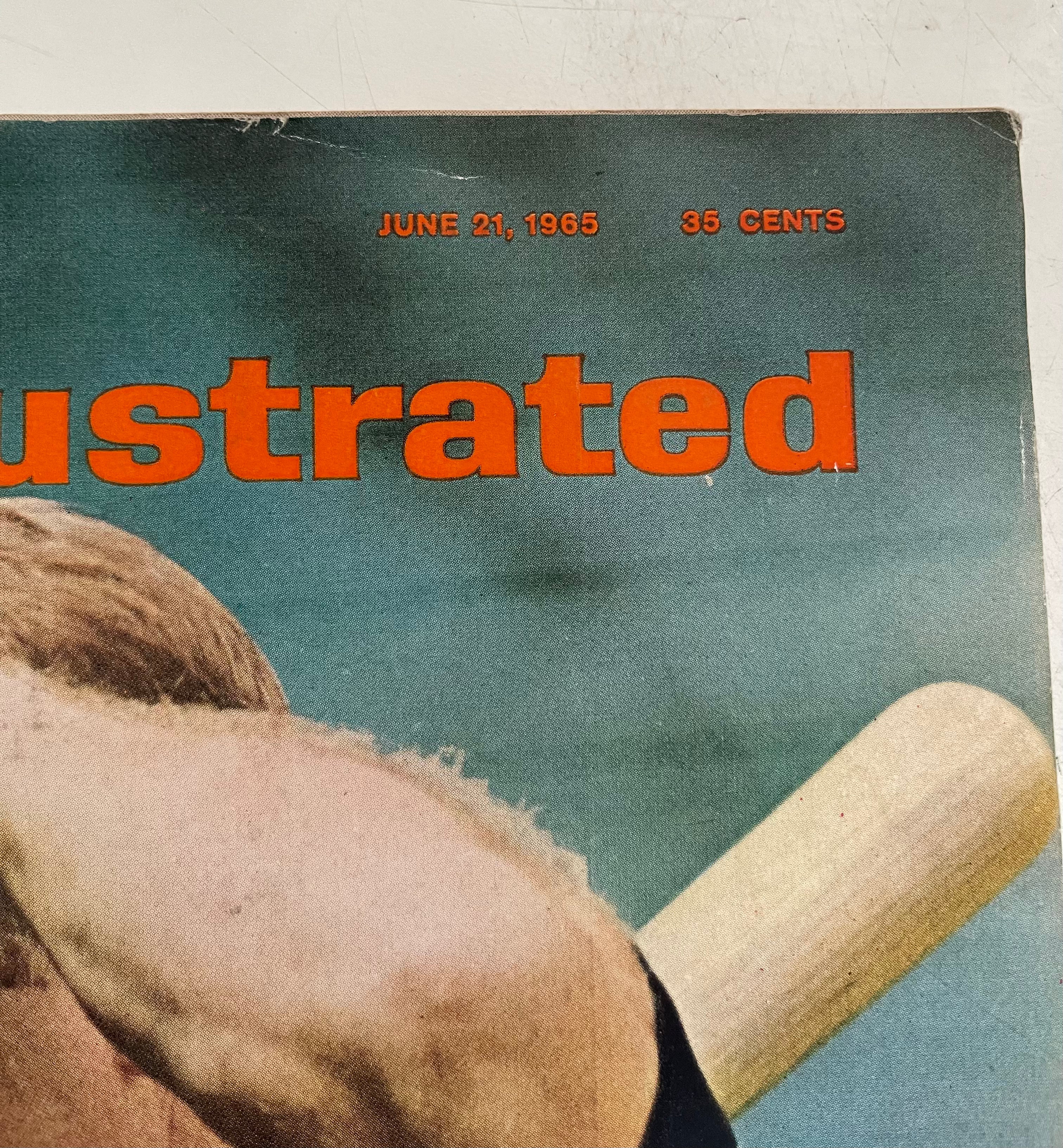 Mickey Mantle cover Sports Illustrated magazine June, 1965