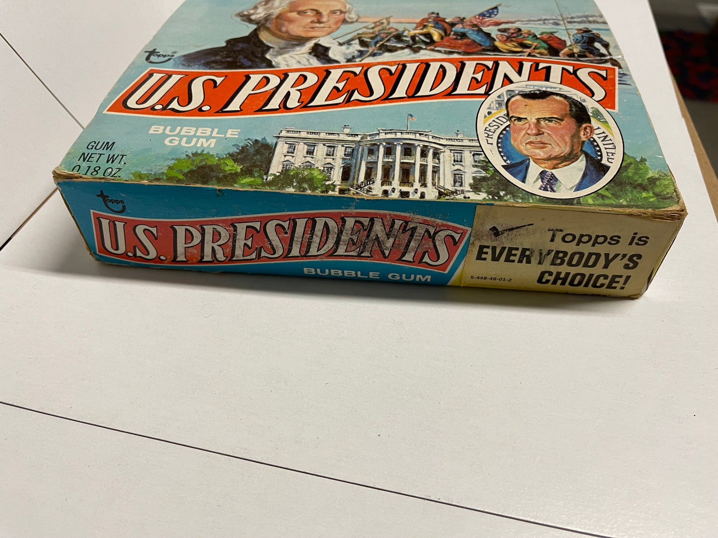 US Presidents Topps rare empty display box 1972