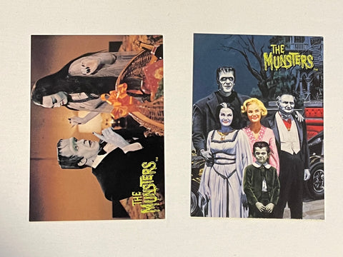 The Munsters rare two cards promo set 1997
