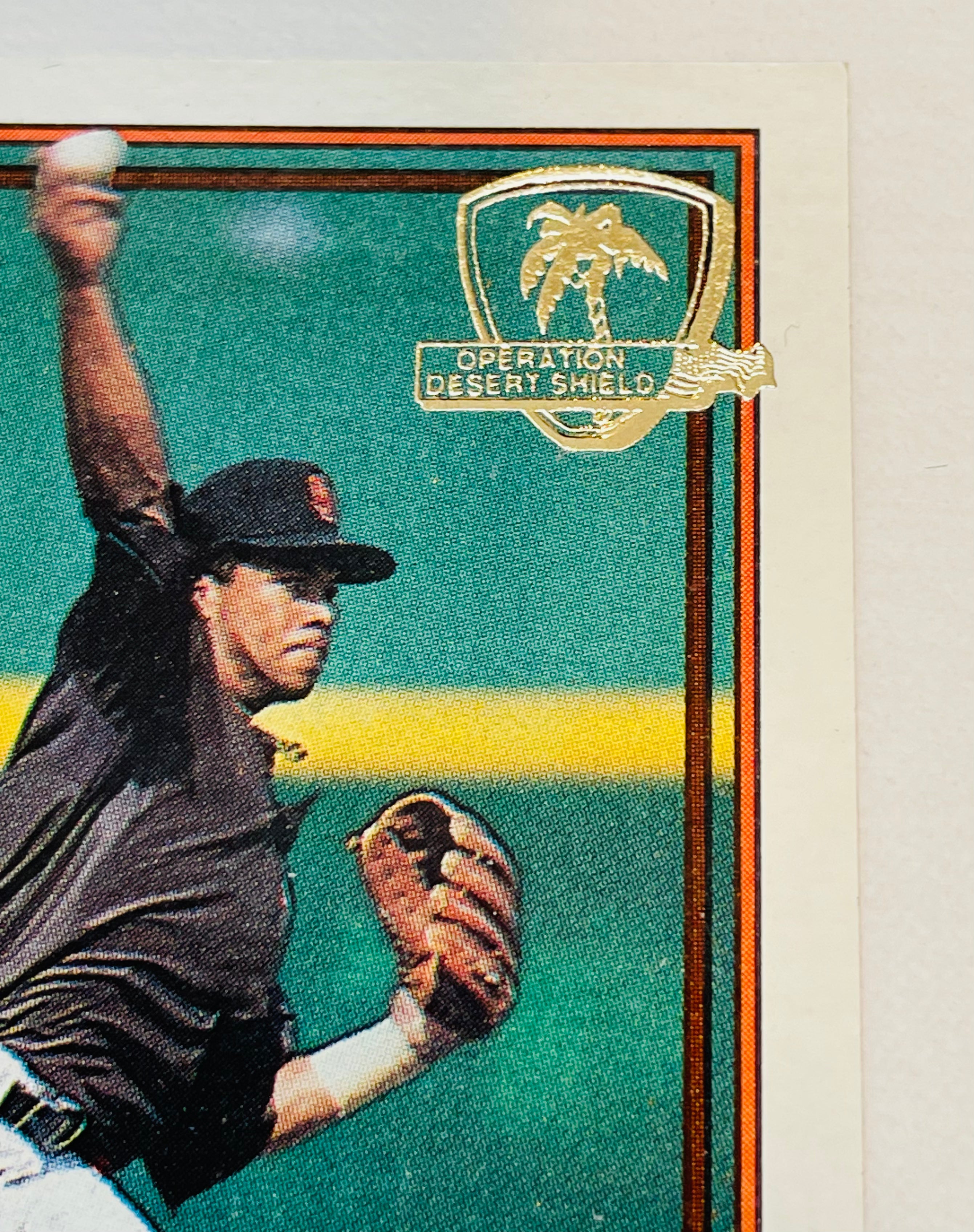 rare desert storm cards Roberto Alomar rare Desert storm stamped baseball card