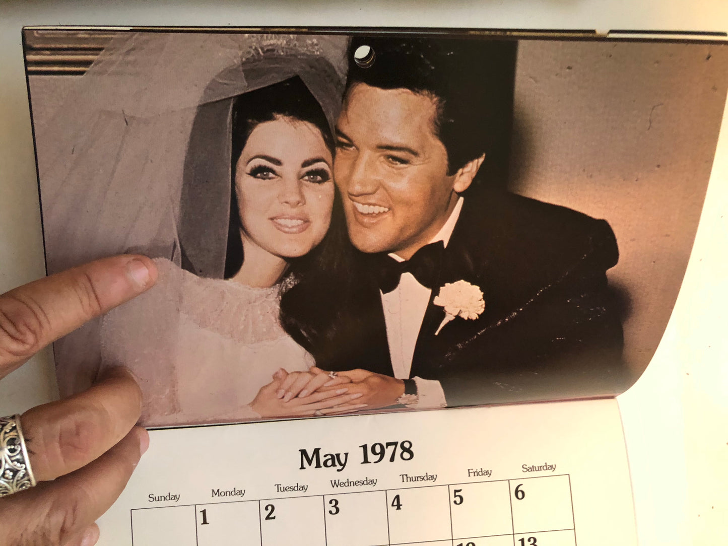 1978 Elvis original complete calendar