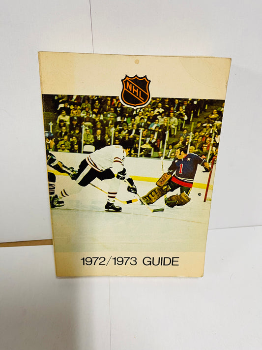 NHL Official stats hockey guide 1972-73