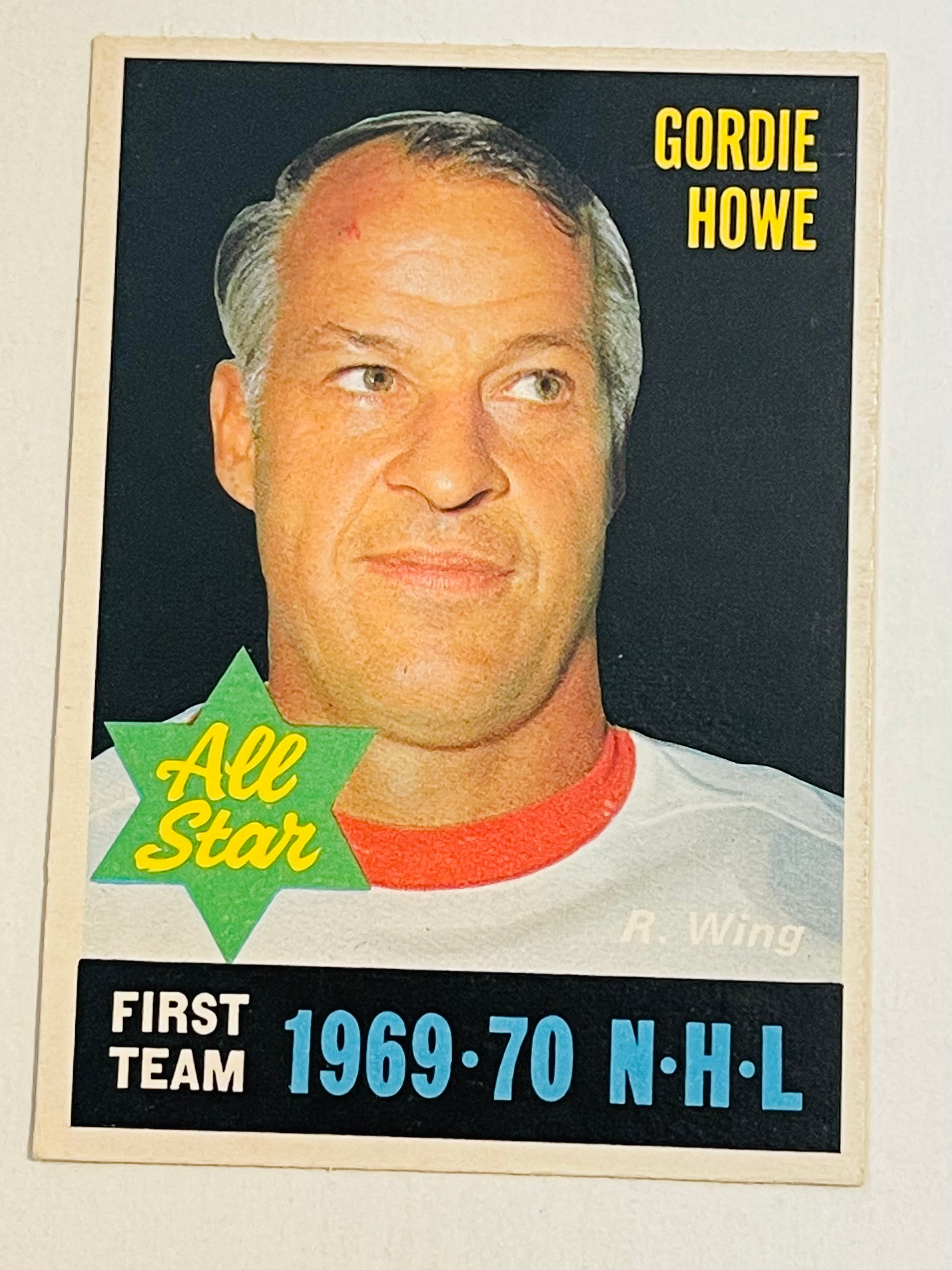 Gordie Howe opc hockey All-Star hockey card 1970