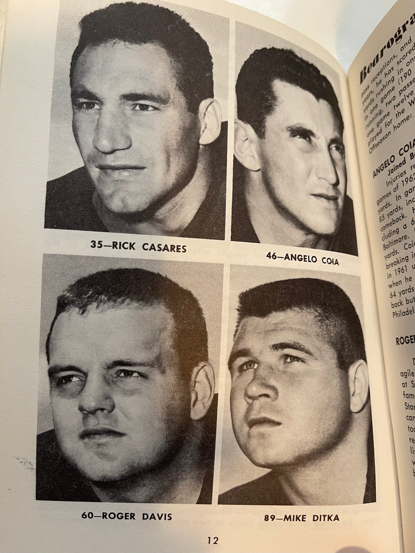 Chicago Bears rare media press guide 1963