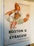 1955 Boston vs Syracuse rare football game program