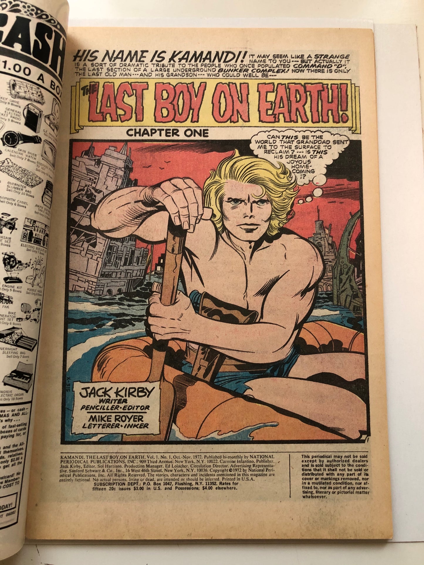 Kamandi The Last Boy on Earth #1 comic book 1972