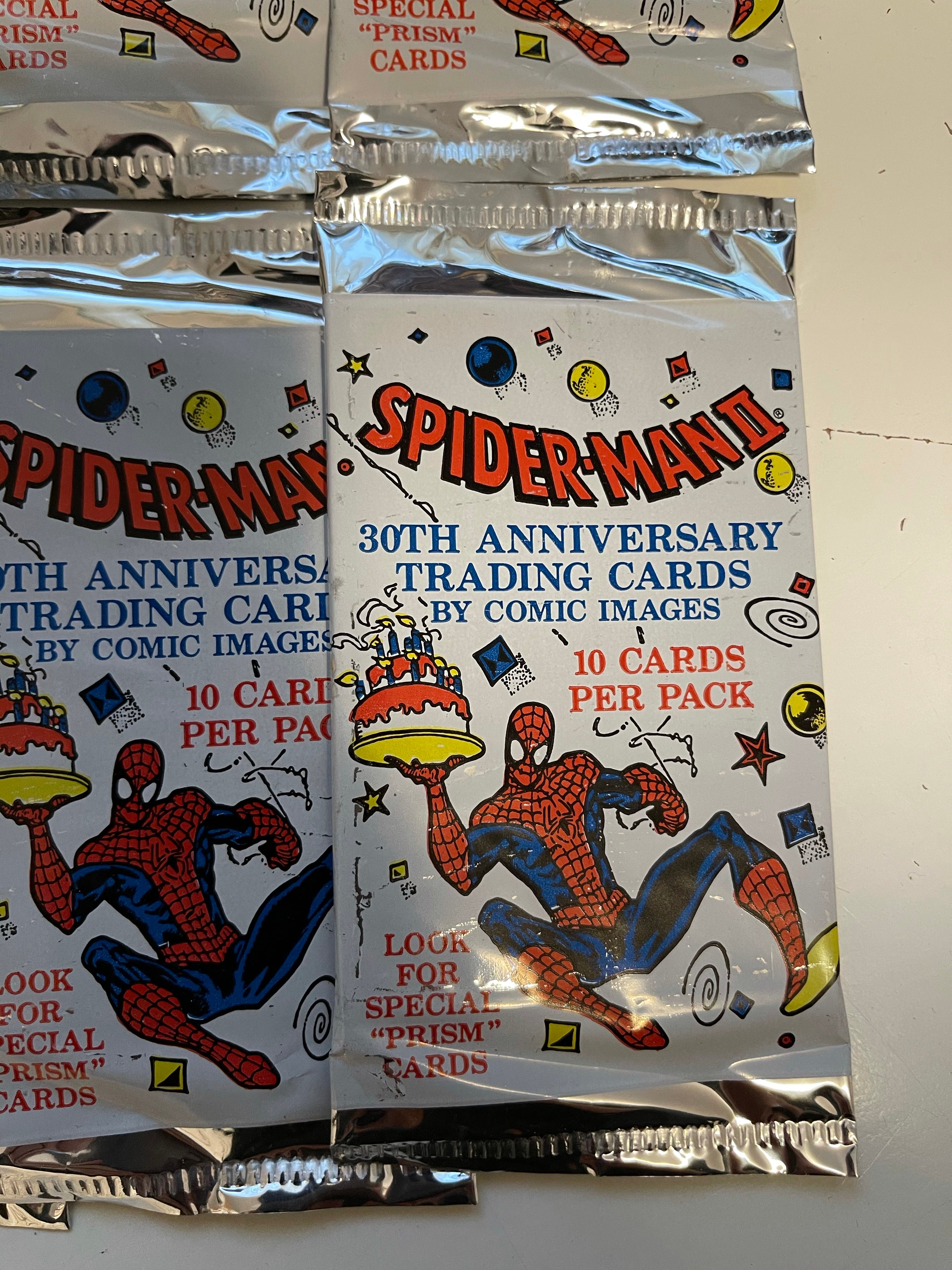Spider-Man 2 anniversary 8 sealed card packs from 1992