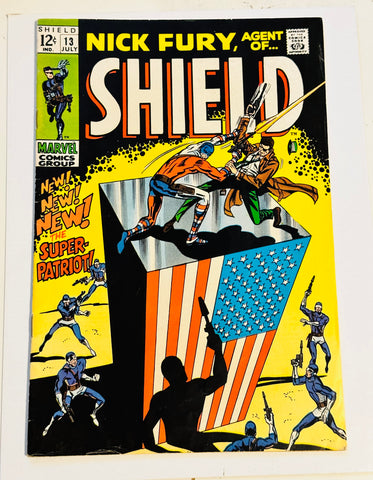 Nick Fury Agent of Shield #13 Vf comic book