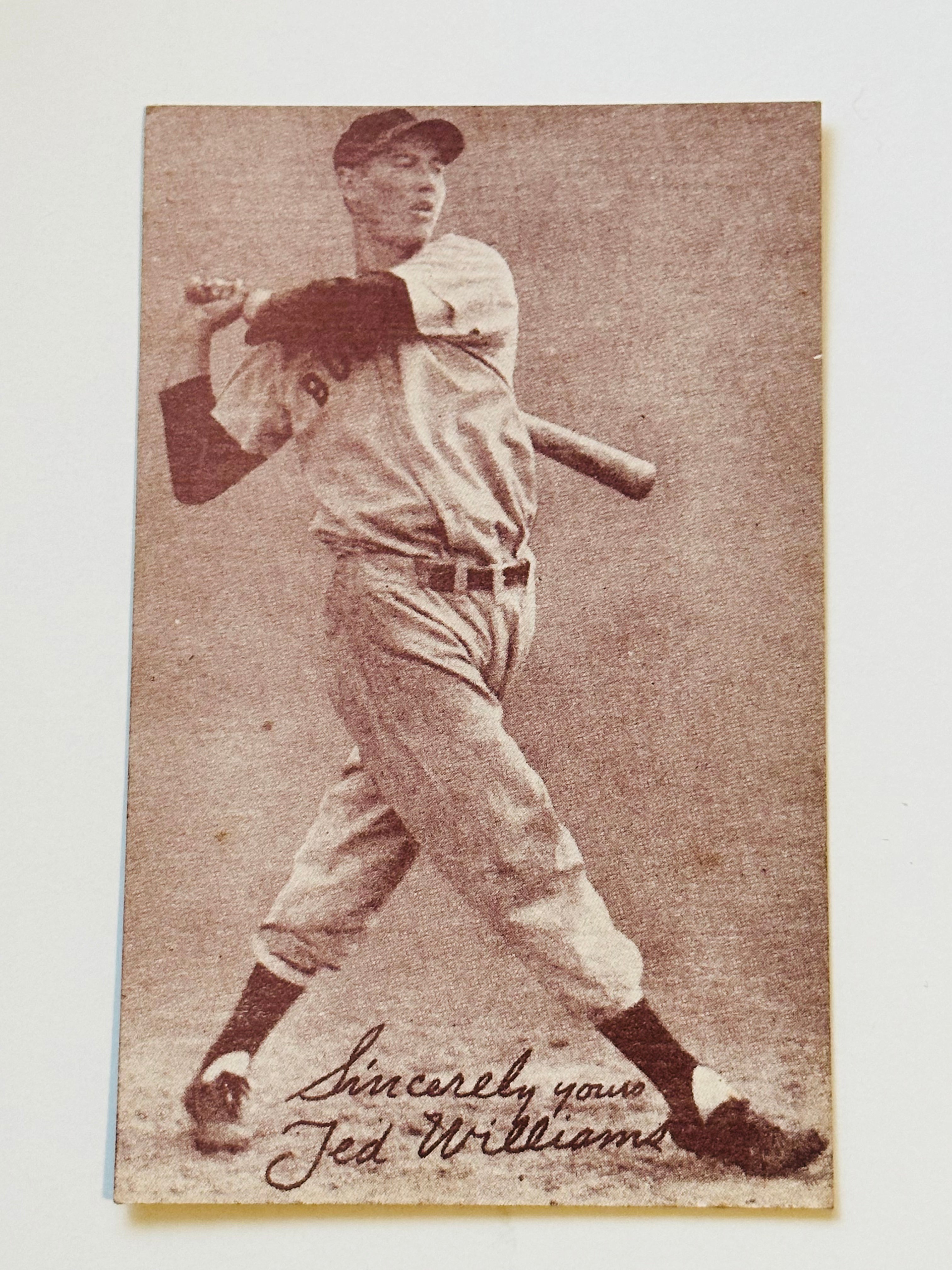Ted Williams rare high grade Exhibit baseball card 1946
