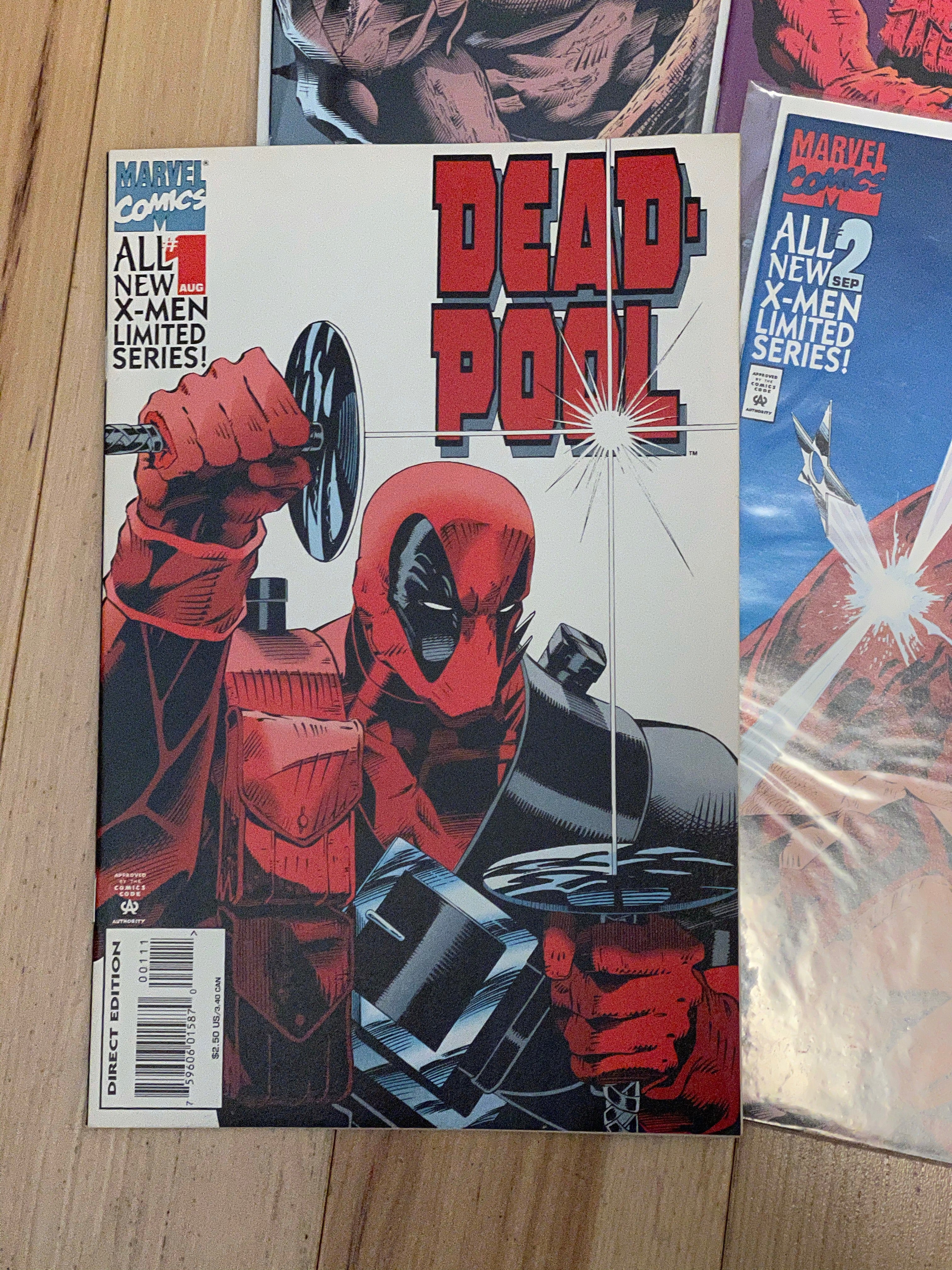 Deadpool 1-4 limited comic books series 1994