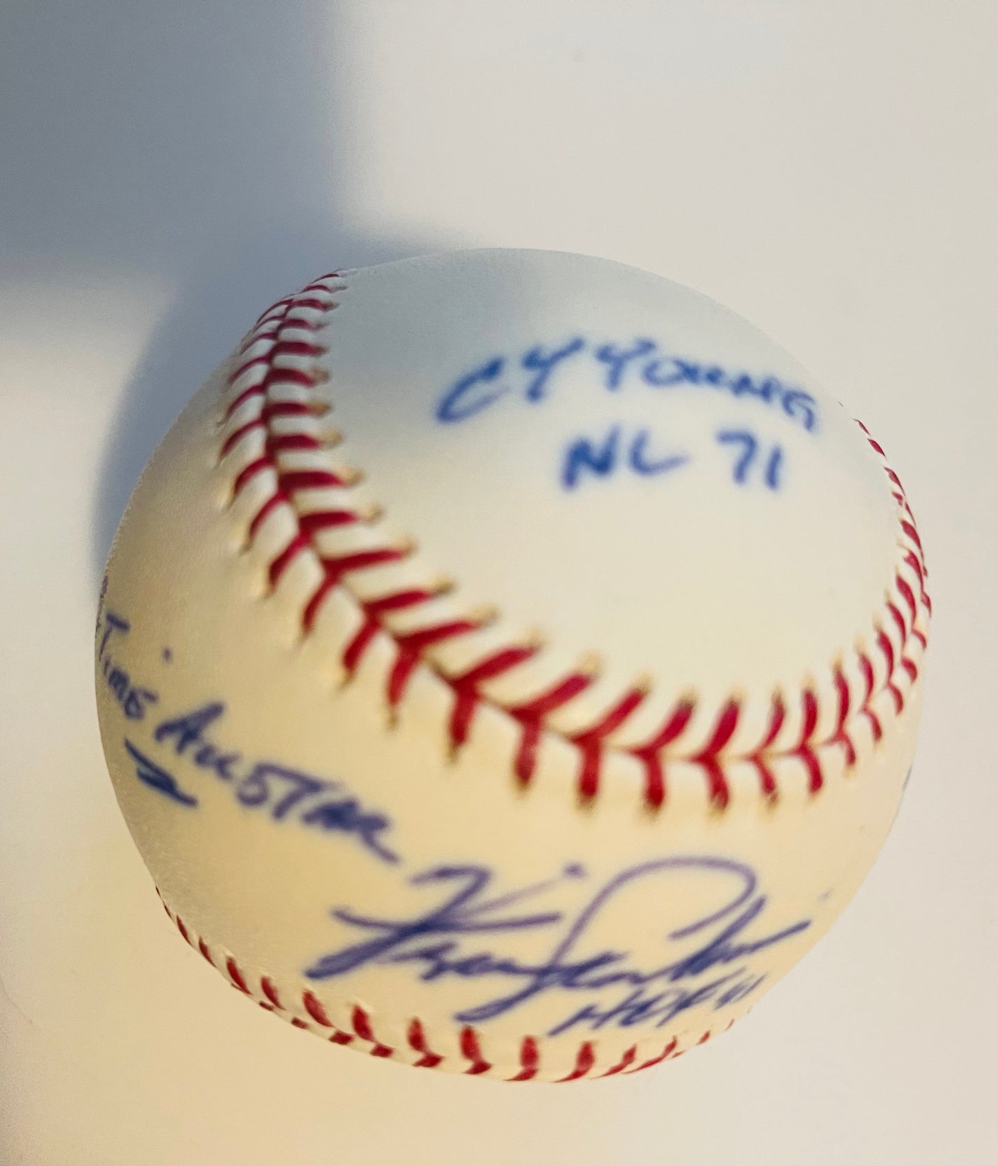 Fergie Jenkins inscription signed baseball with COA