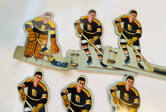 Boston Bruins hockey rare version metal hockey players team set 1960s