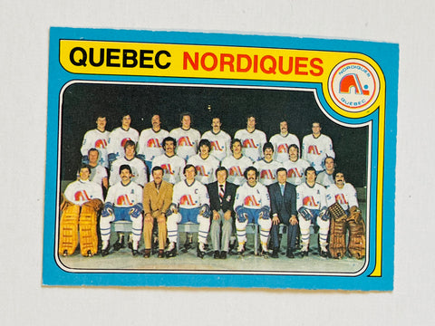 NHL Quebec Nordiques Winnipeg Jets Vintage 1980's Team Logo Hockey Pennants