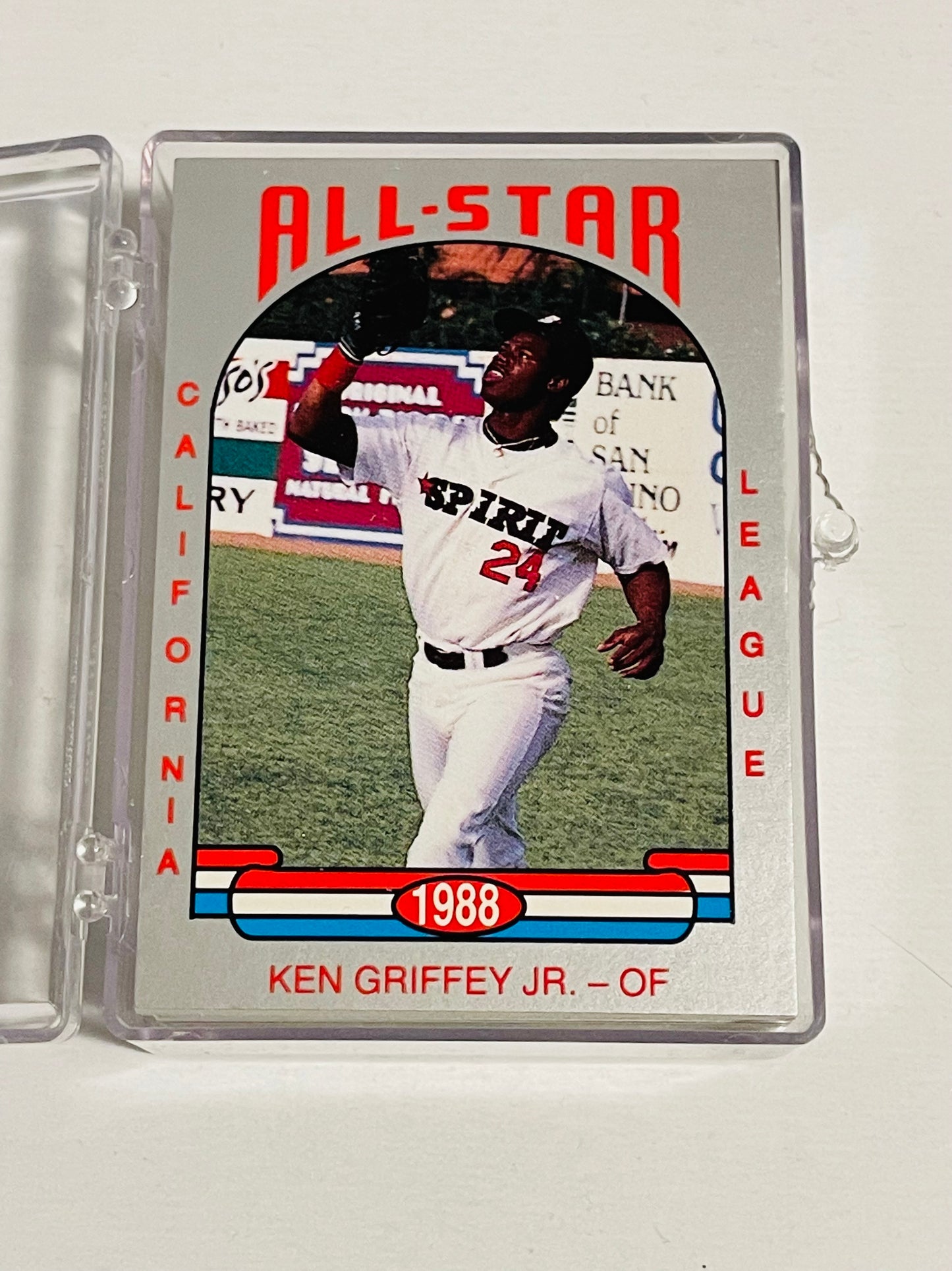 Ken Griffey Jr. California league All star baseball cards set 1988