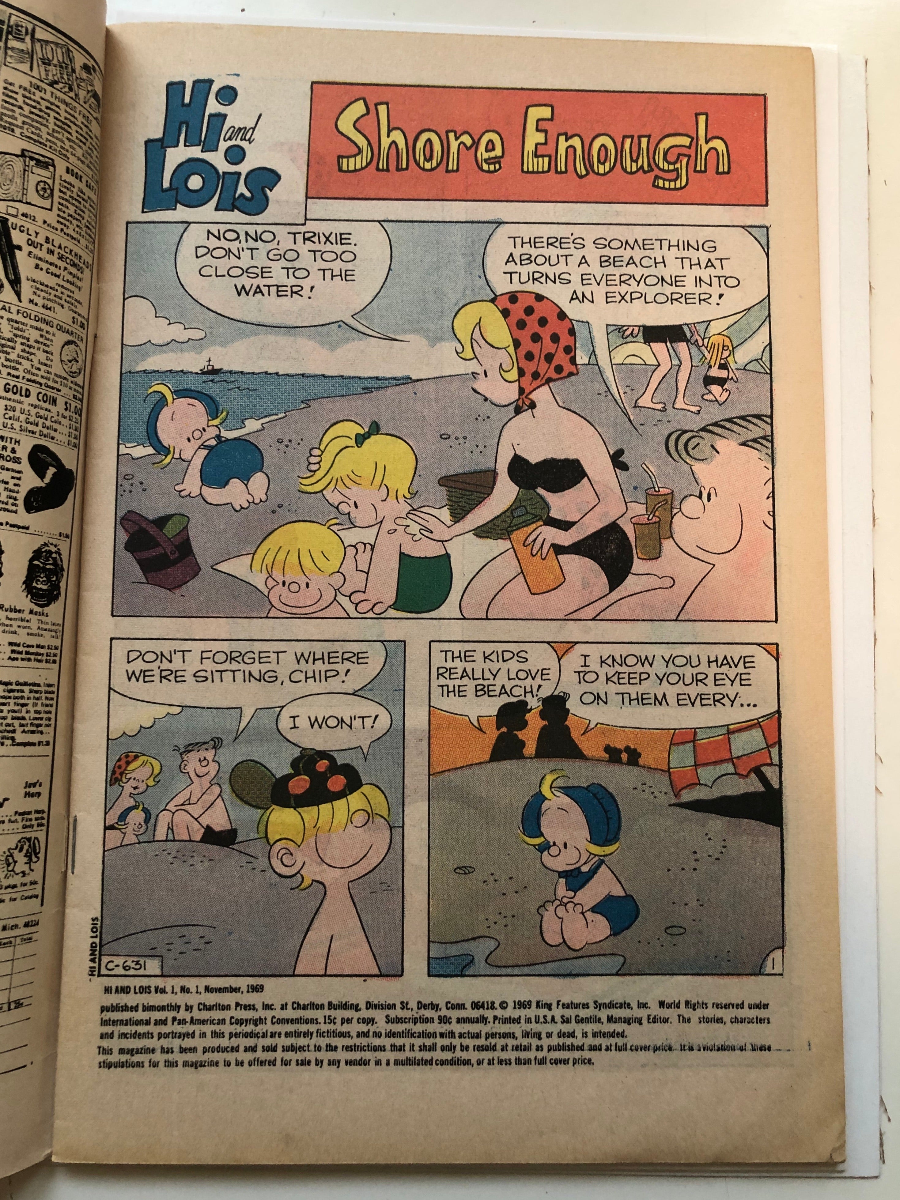 Hi and Lois rare #1 issue comic book 1969