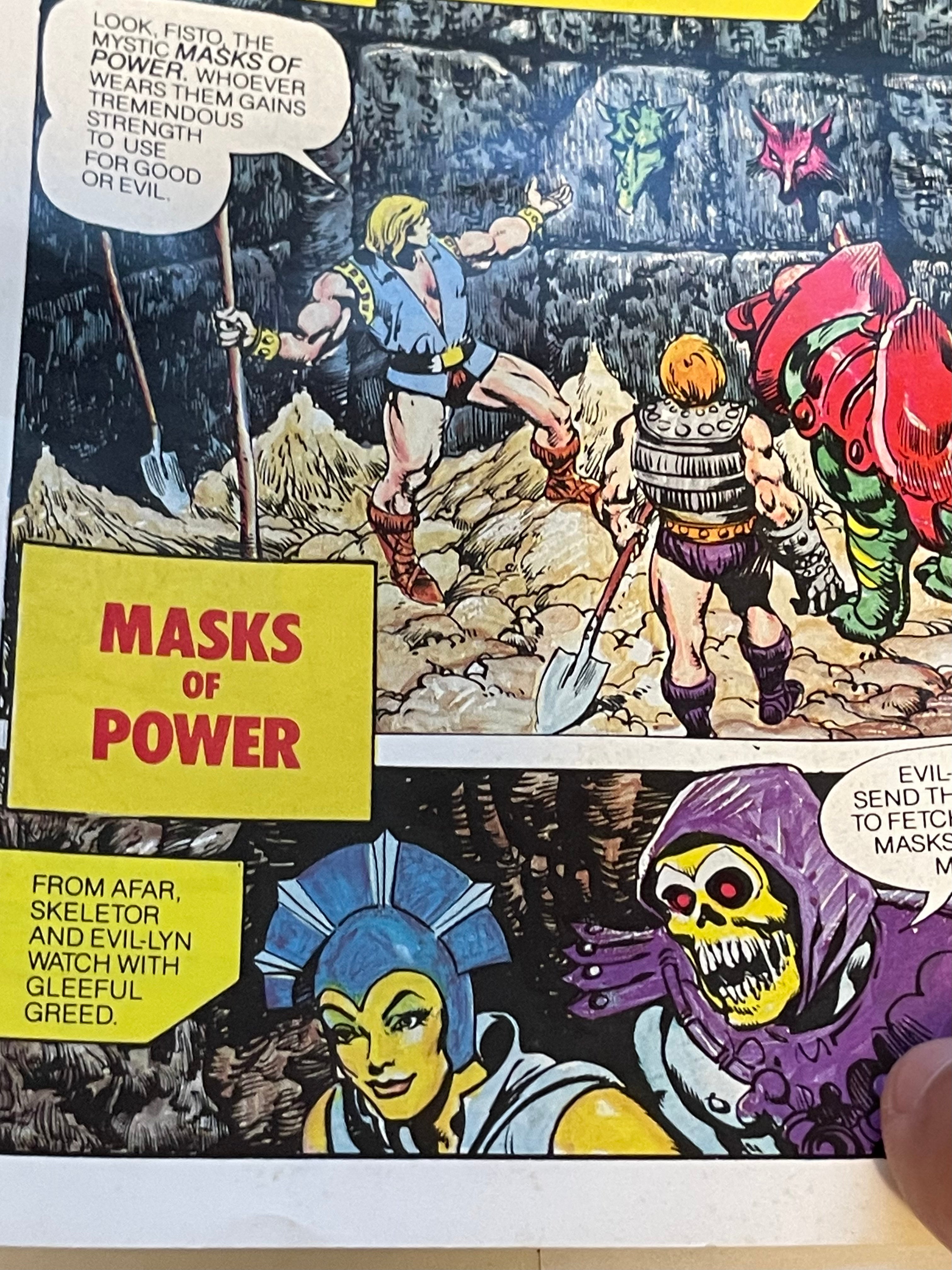 Masters of the Universe rare mini comic book French / English 1980s