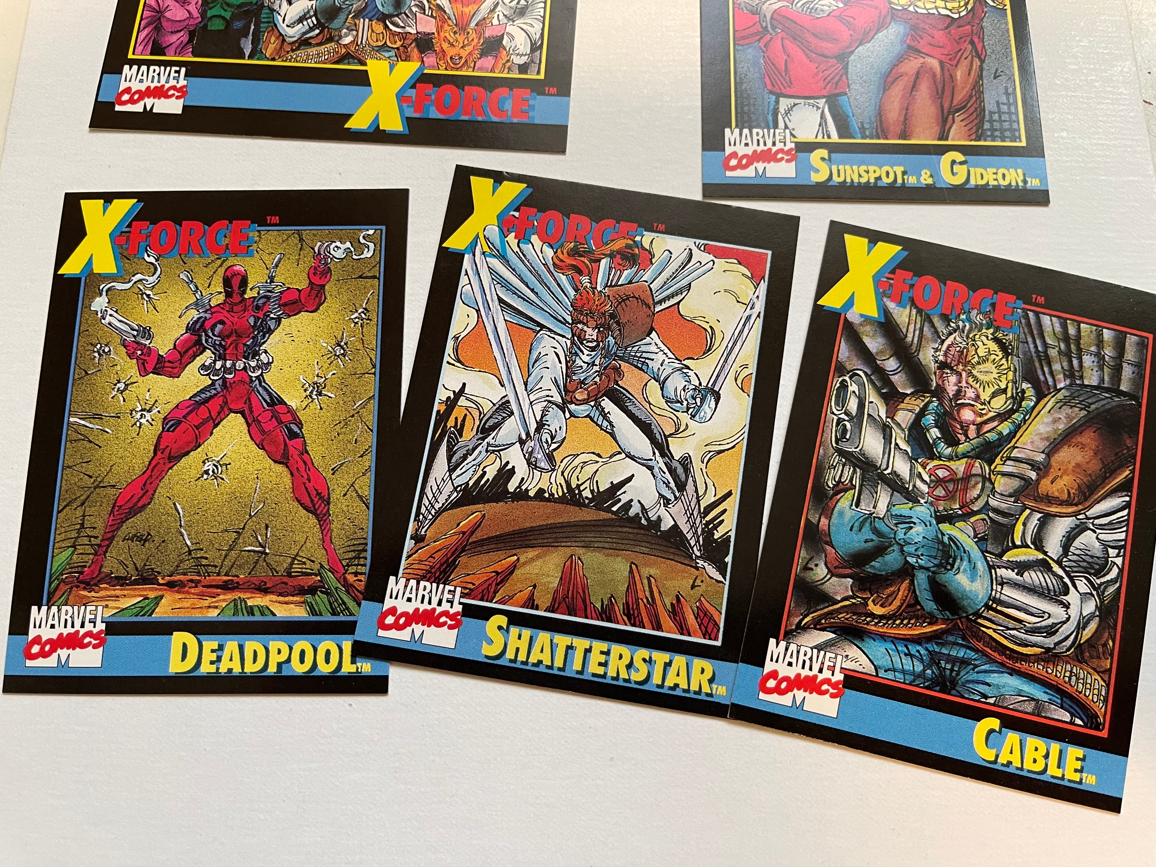 Marvel comics X-Force insert set 1991