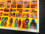 Star Wars Empire Strikes Back rare series 1 stickers uncut sheet
