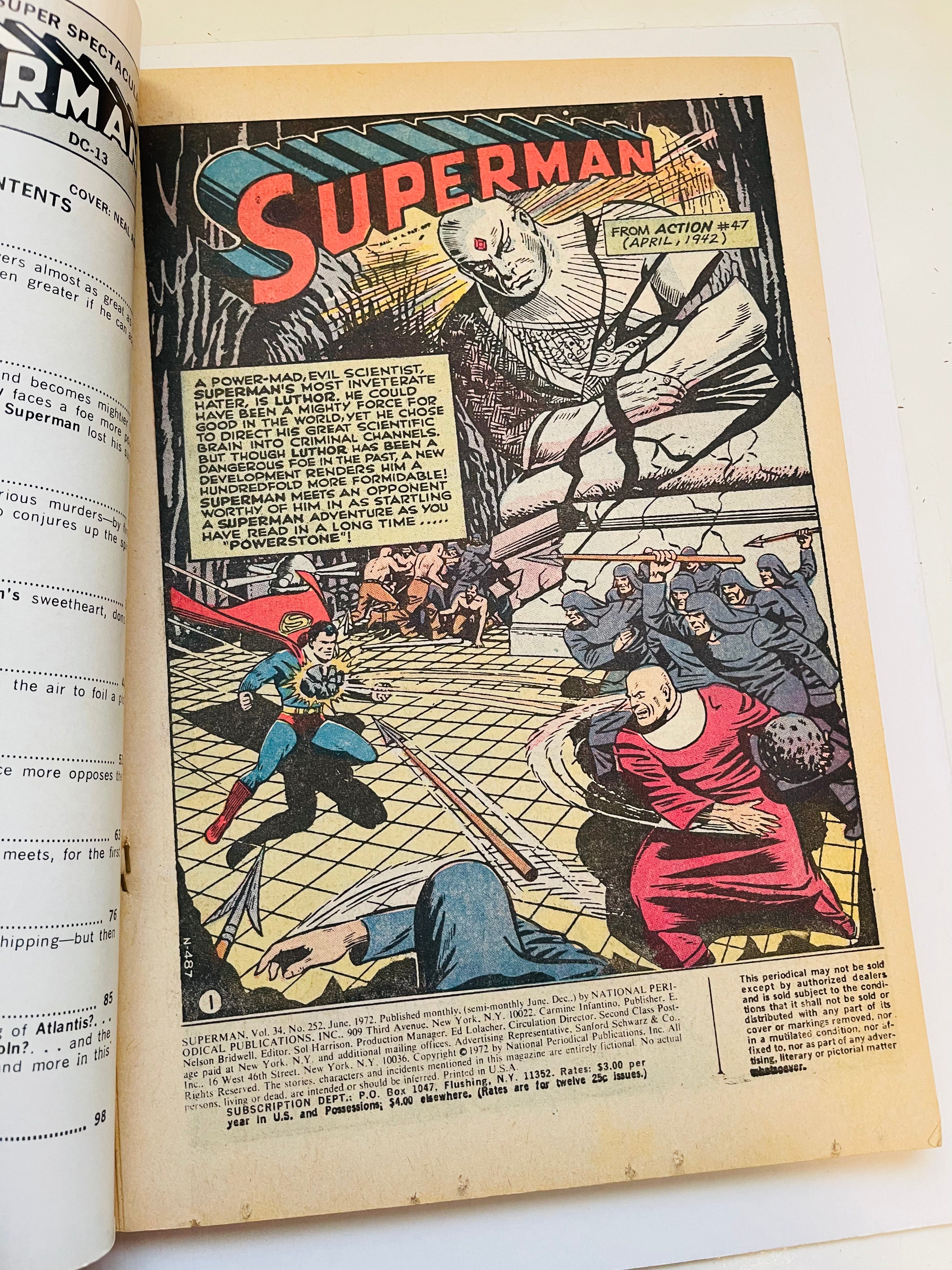 Superman comic #253 high grade 1972