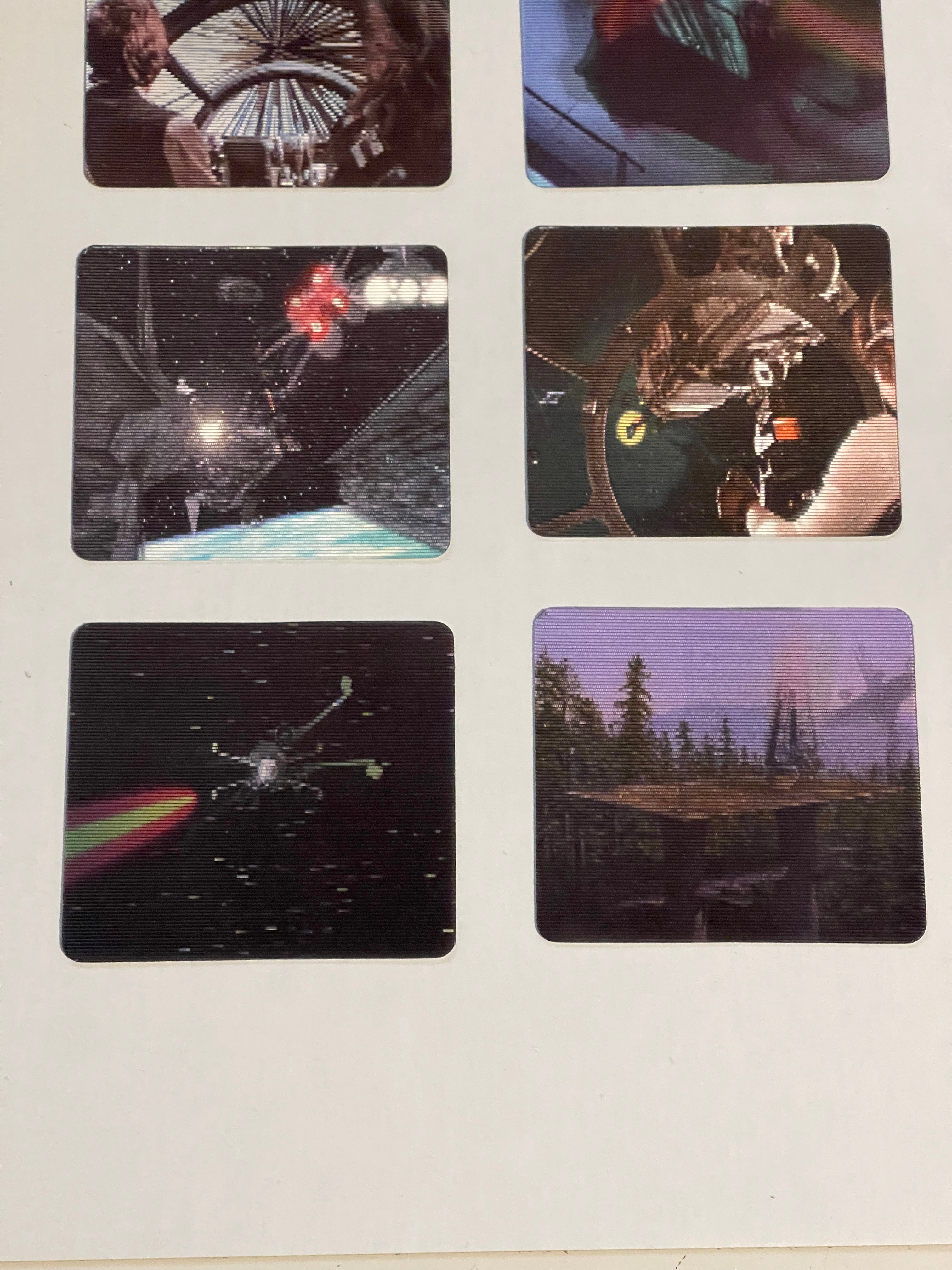 Star Wars Doritos 6 lenticular cards set 1996