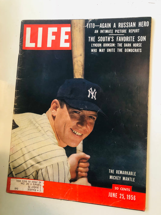 Mickey Mantle rare Life magazine 1956