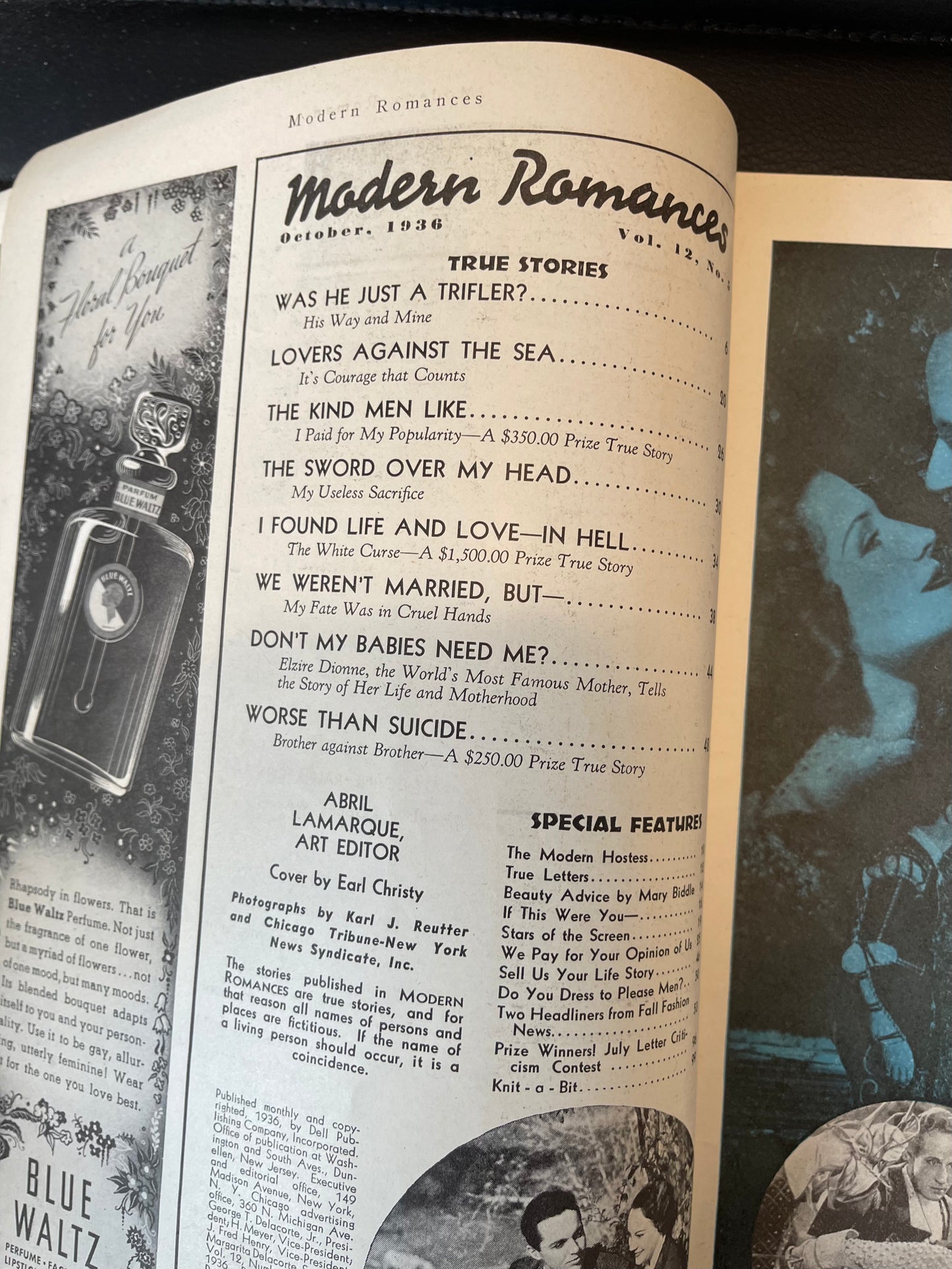 Modern Romance rare Pulp magazine 1936