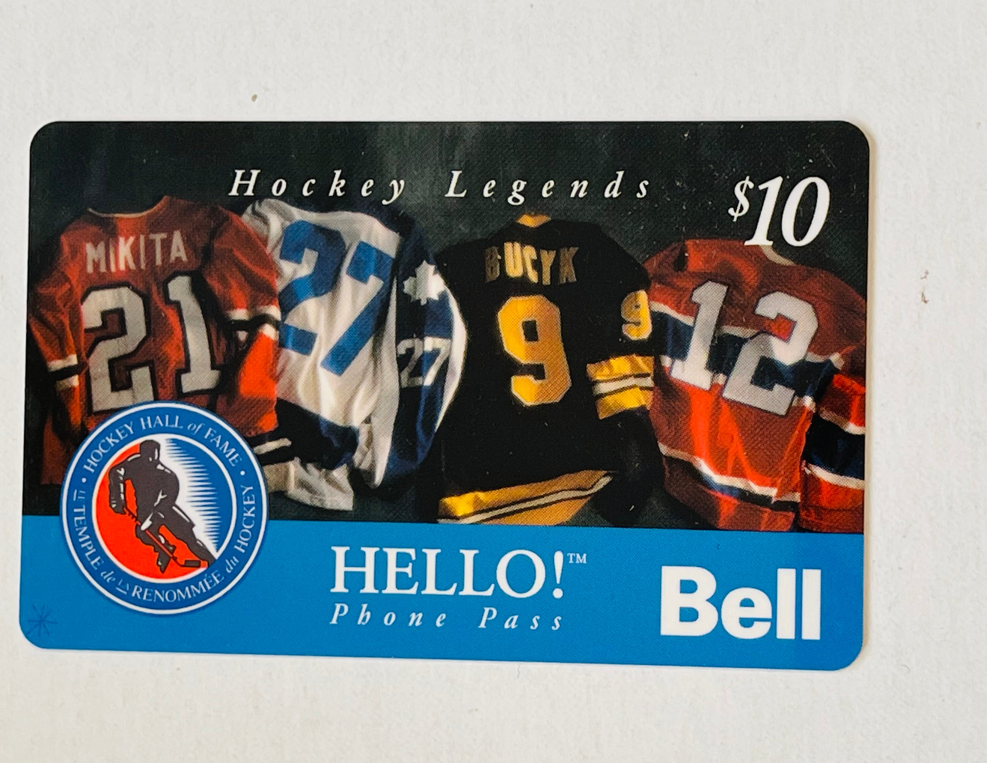 Hockey Hall of Fame rare NHL Bell phonecard 1994