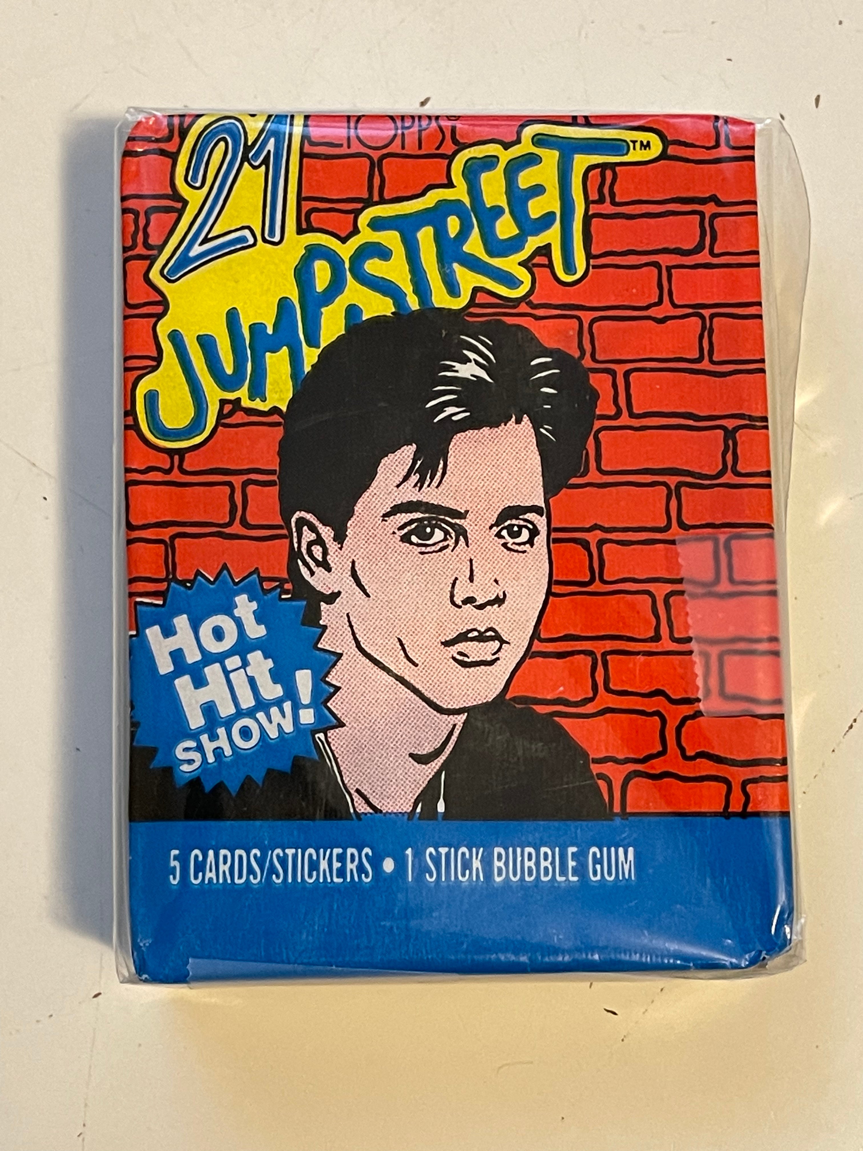 21 Jump st. Trading cards set with wrapper 1987