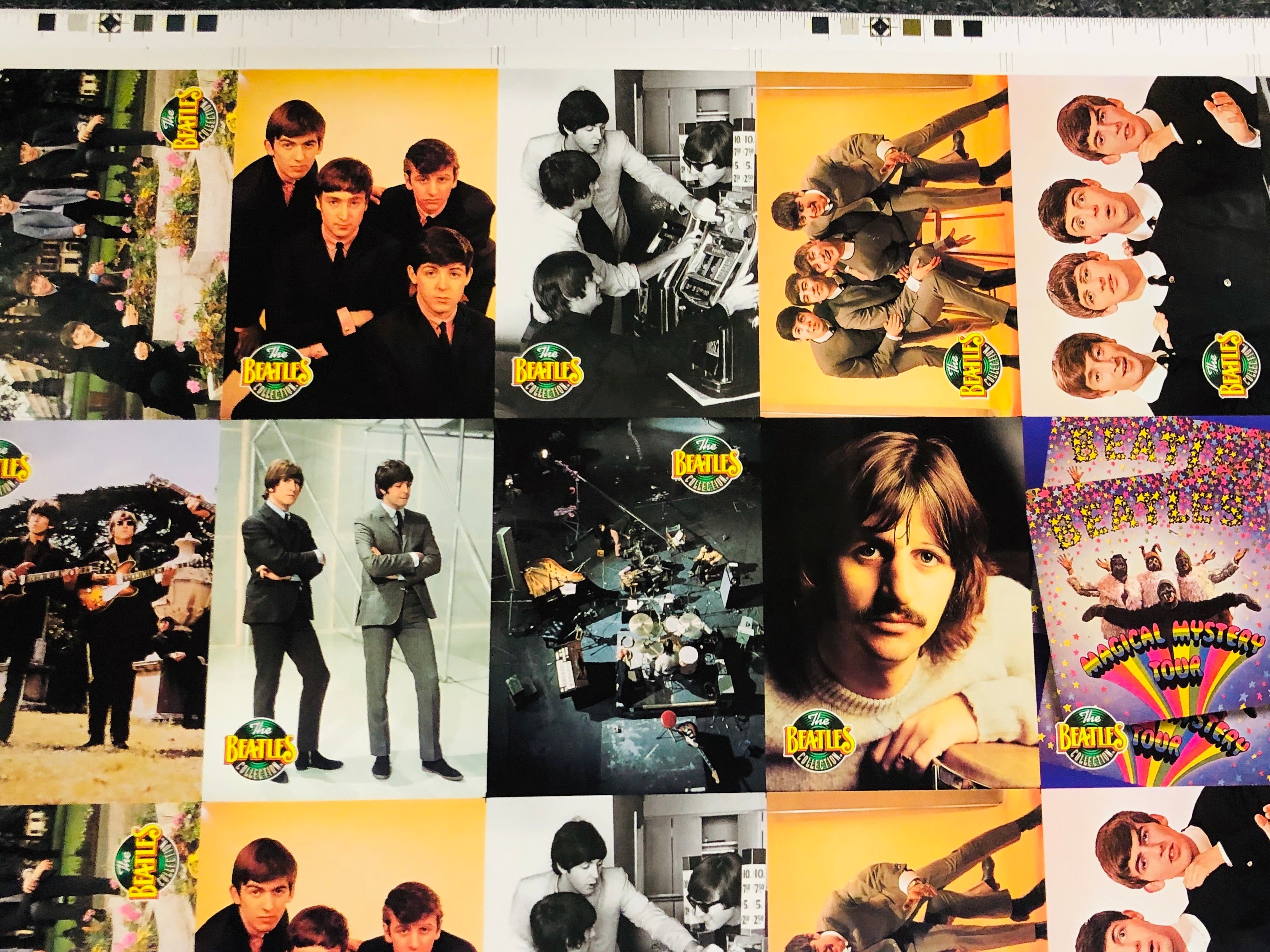 Beatles River group rare uncut cards sheet 1993