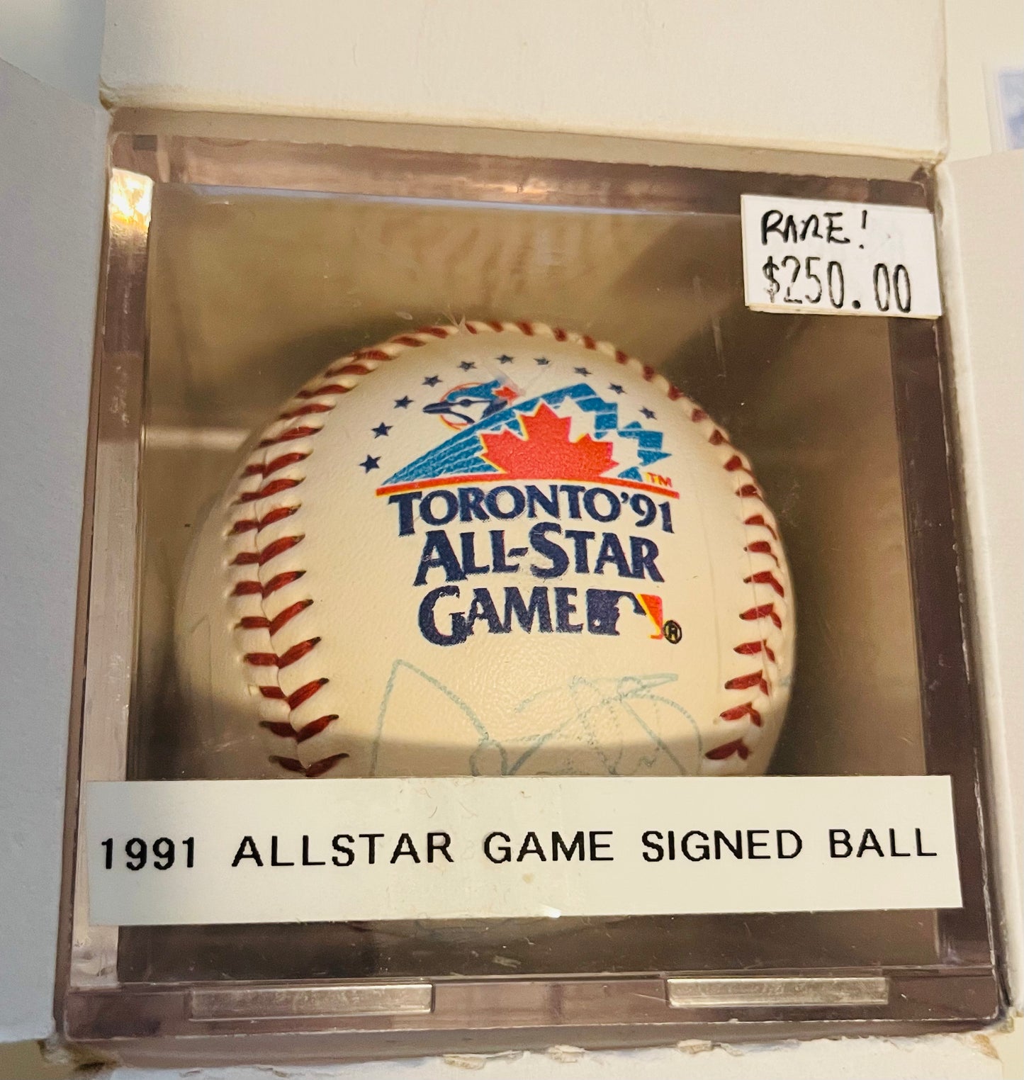 1991 All-Star Baseball game multiple autographs rare ball with COA